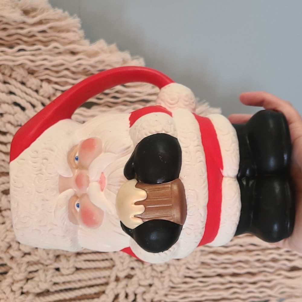 Vintage Christmas Large Santa Mug